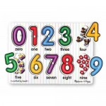10 pc Melissa & Doug - Number Pin Puzzle